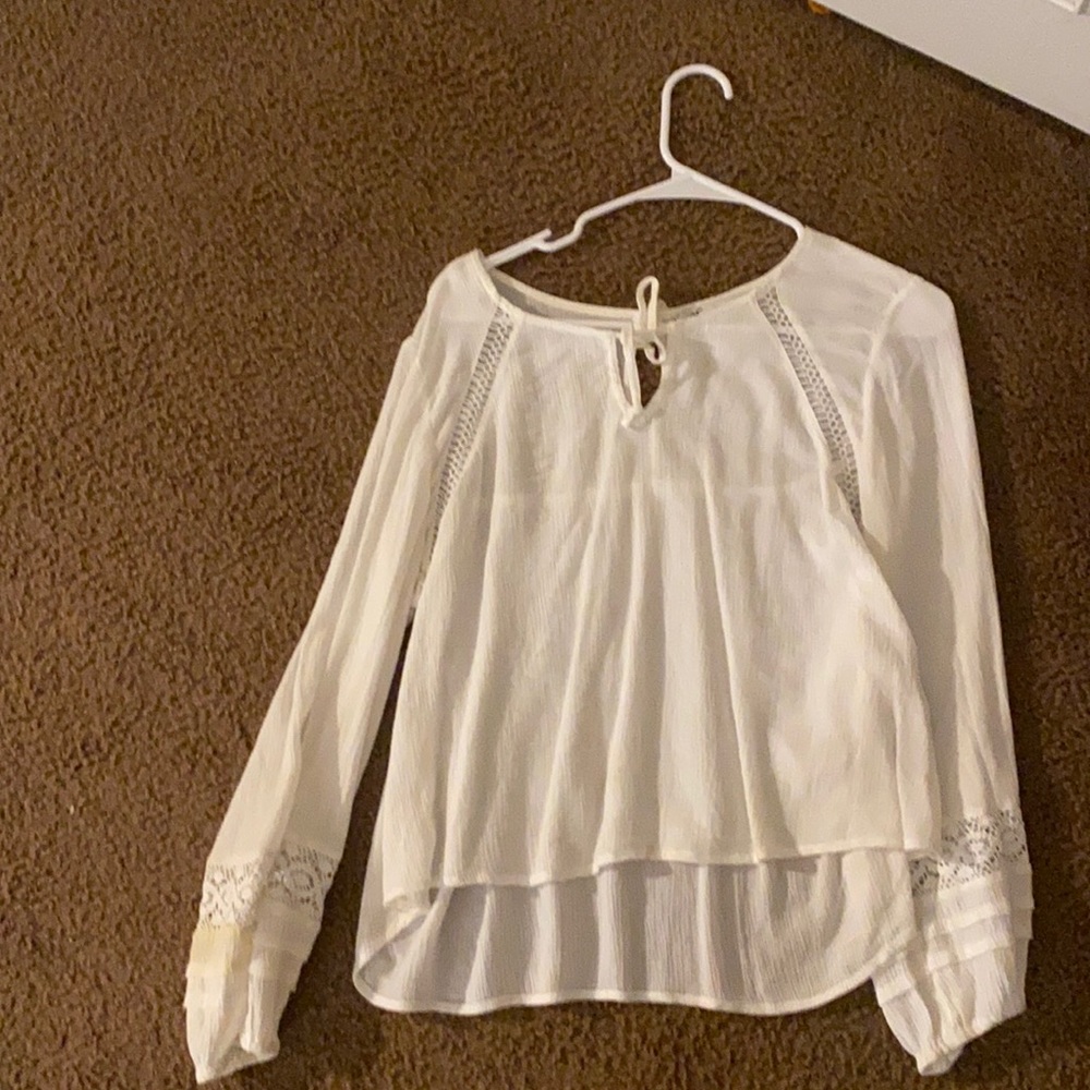 White Holister blouse size small